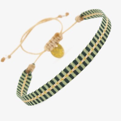bracelet green & yellow