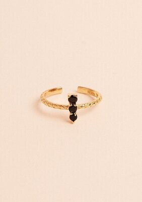 'Nuria' Ring - Black