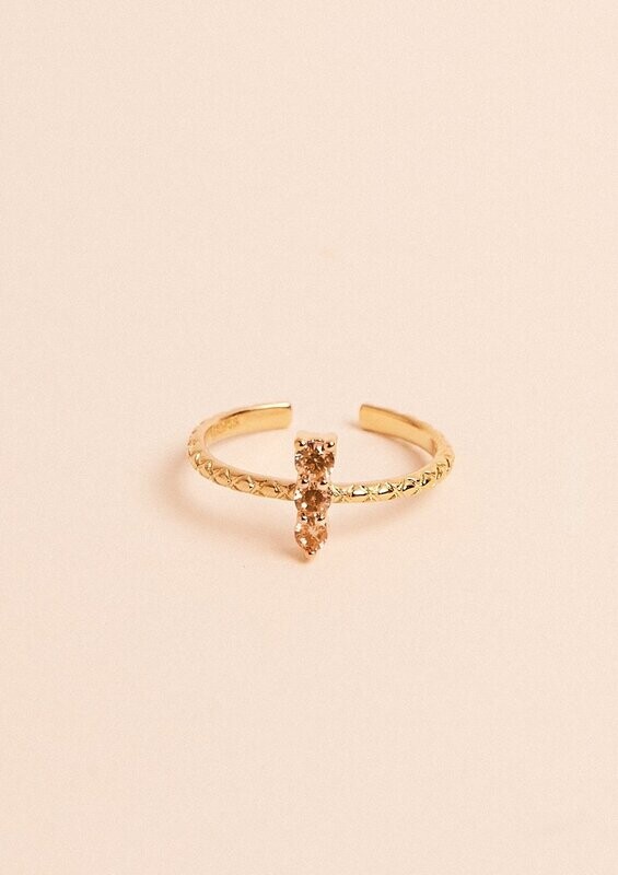 'Nuria' Ring - Champagne