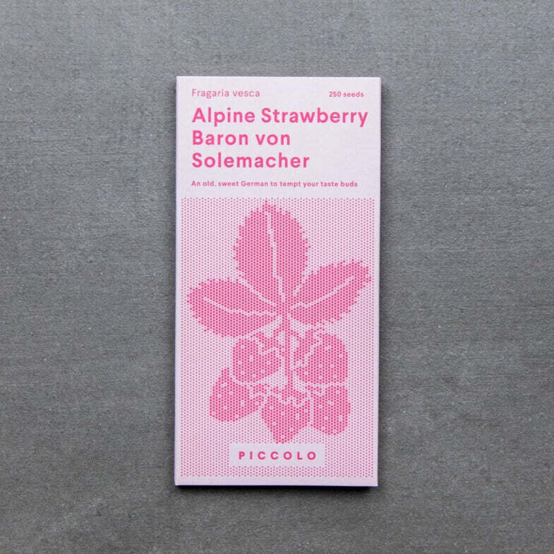 Seed Packet - Alpine Strawberry Baron Von Solemacher