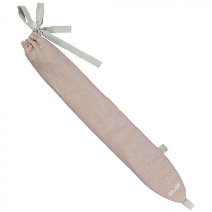 Lange Wärmflasche - Rosa Leinen