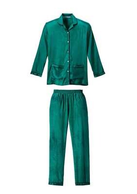 Pyjama 'Camille' - Smaragdgrün Pyjama 'Camille' - Smaragdgrün
