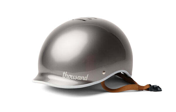Bike Helmet - Polished Titanium Bike Helmet - Polished Titanium