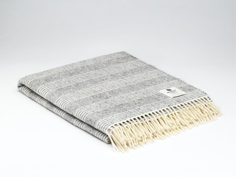 Alpaca Throw - Natural Stripe Alpaca Throw - Natural Stripe