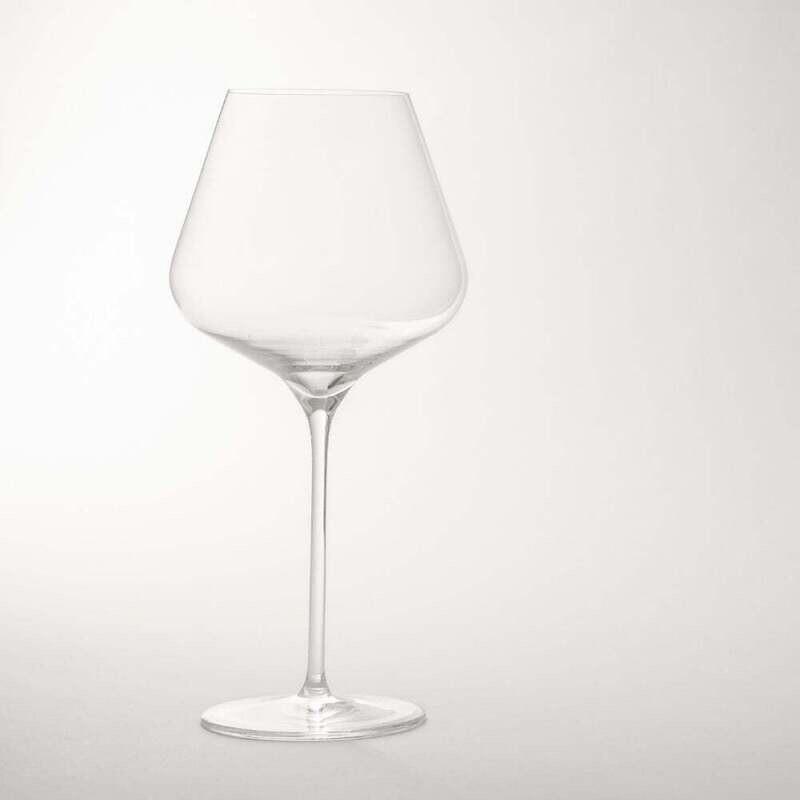 Burgundy Glass "Q2" - 2 pcs