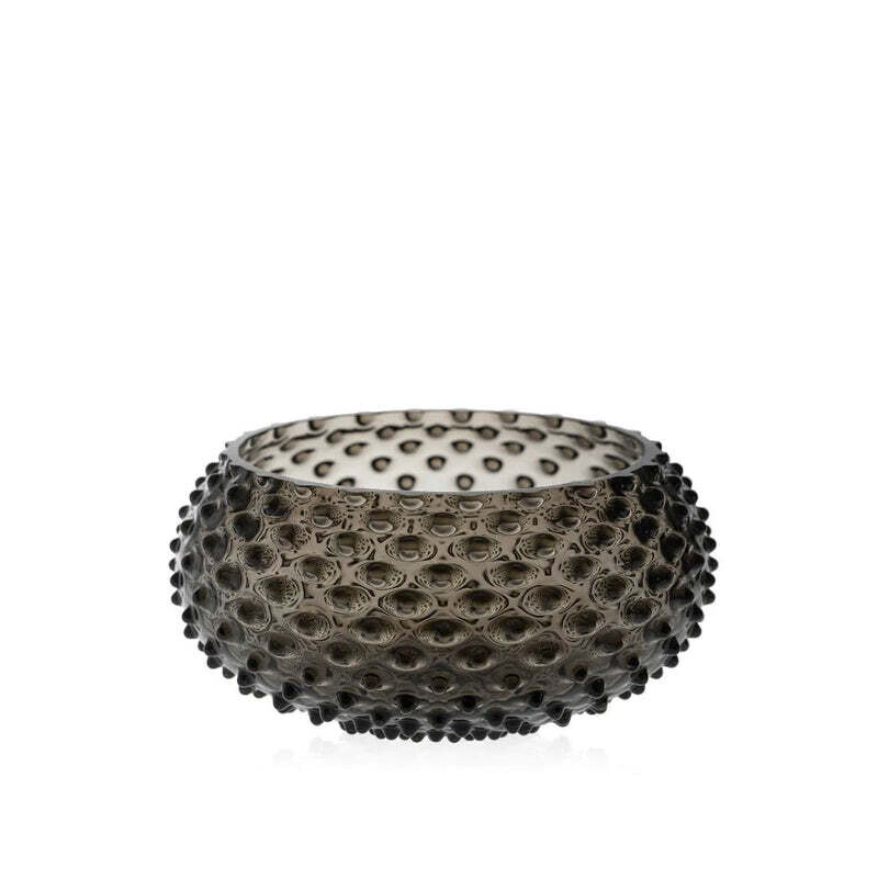 Hobnail Bowl - Black Smoke Hobnail Bowl - Black Smoke