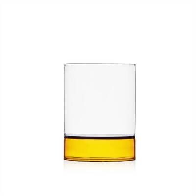 Glas &quot;BAMBOO&quot; - Amber/Transparent