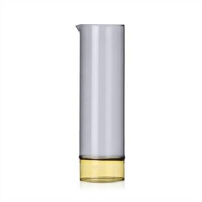 Krug Glas &quot;BAMBOO&quot; - Gelb/Fume