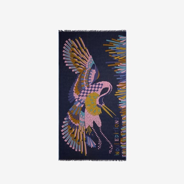 Modal-Cashmere Scarf "Sagi" - Navy Modal-Cashmere Scarf "Sagi" - Navy