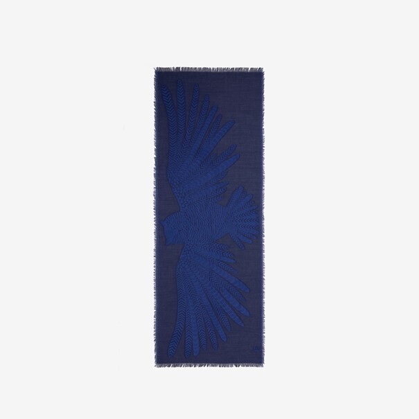 Wool Scarf "Hedwige" - Blue