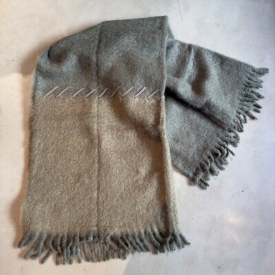 Mohair Decke - Grün