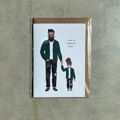 Karte - Vater &amp; Tochter