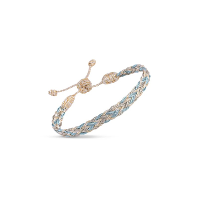 Armband &#39;ZYN LIGHT GOLD SKY BLUE&#39;