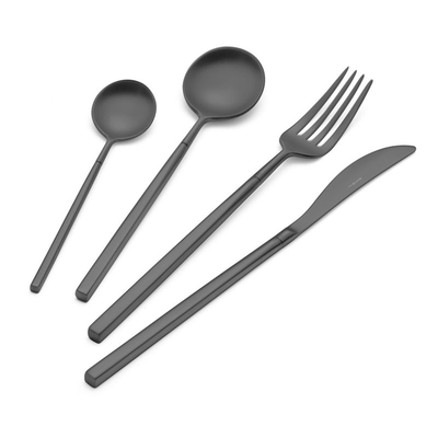 Besteck &#39;KYOTO Sandgestrahlt Schwarz&#39;