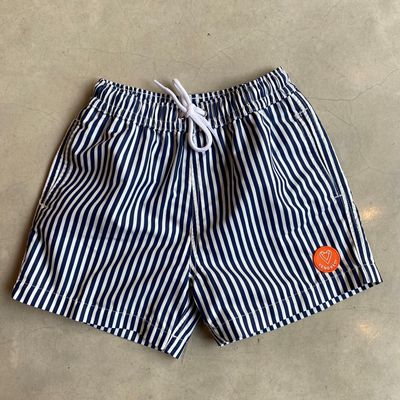 Badehose für Kinder - Blau gestreift