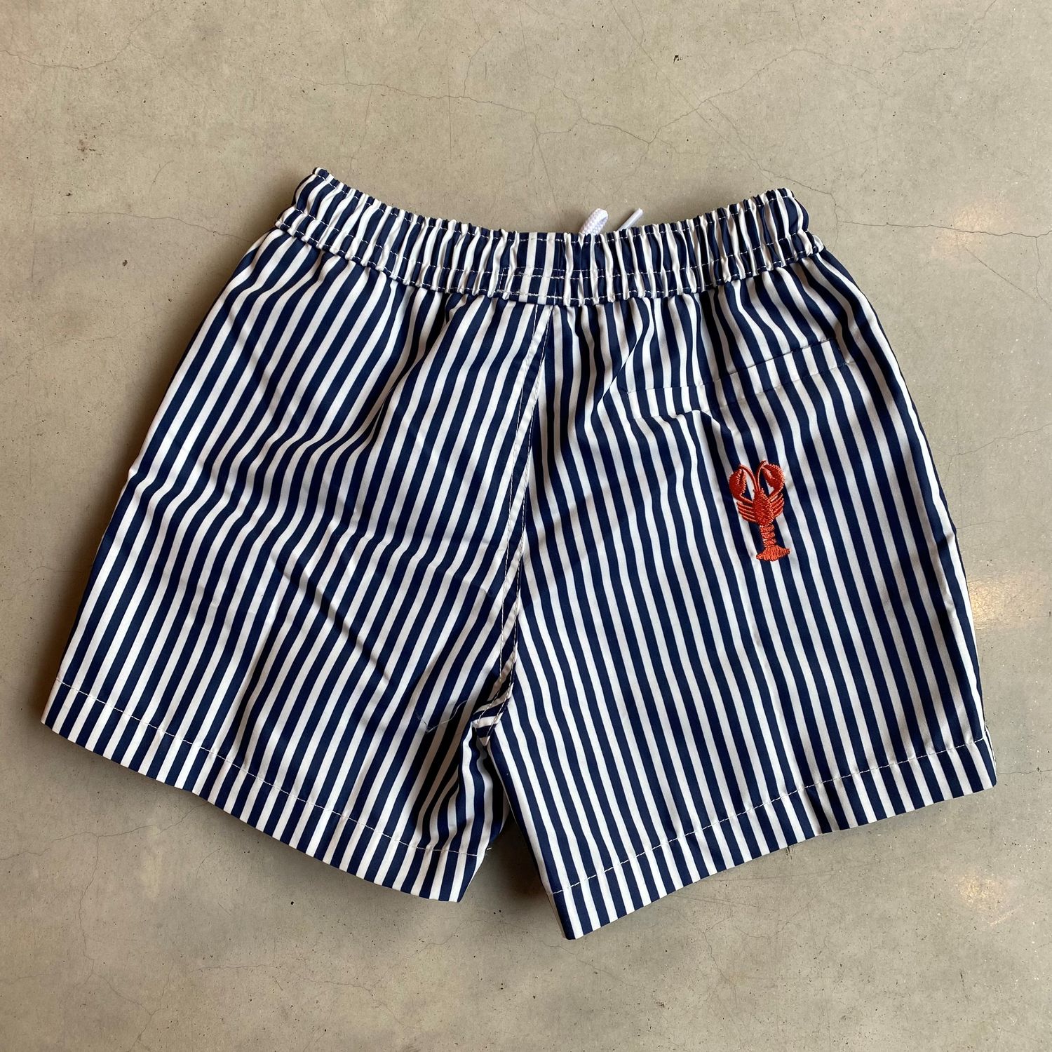 Badehose für Kinder - Blau gestreift