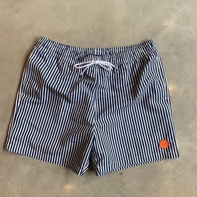 Badehose für Herren - Blau gestreift