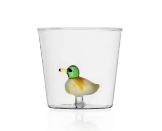 Trinkglas &#39;Ente&#39; - Set 2 Stück