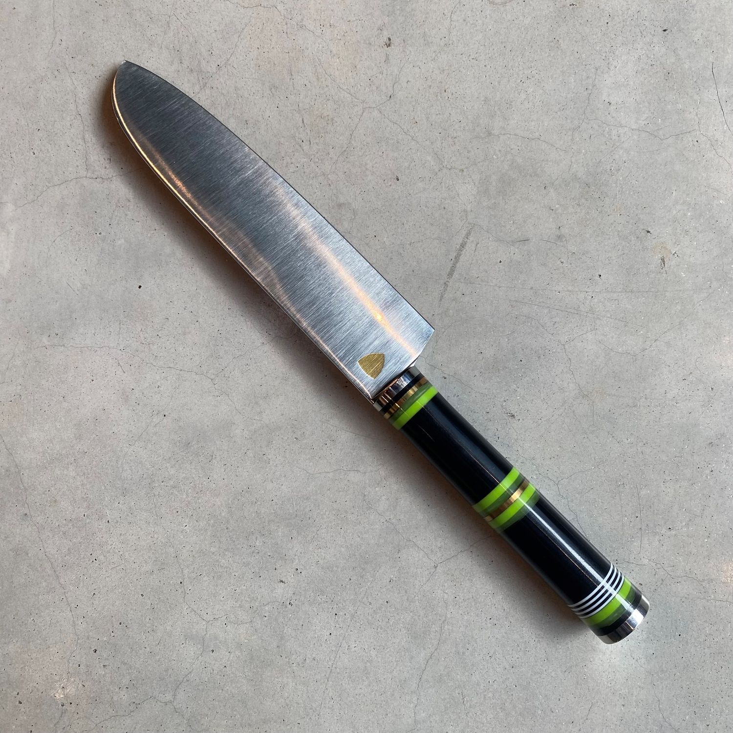 Santoku-Messer - Grün, Schwarz