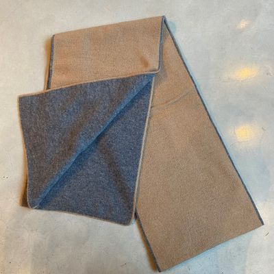 Schal aus Cashmere - camel/grau Schal aus Cashmere - camel/grau