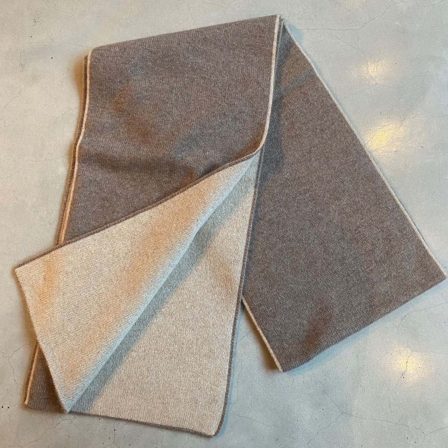 Schal aus Cashmere - taupe/ beige
