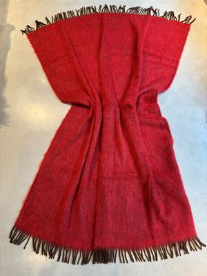 Mohair Decke - Rot
