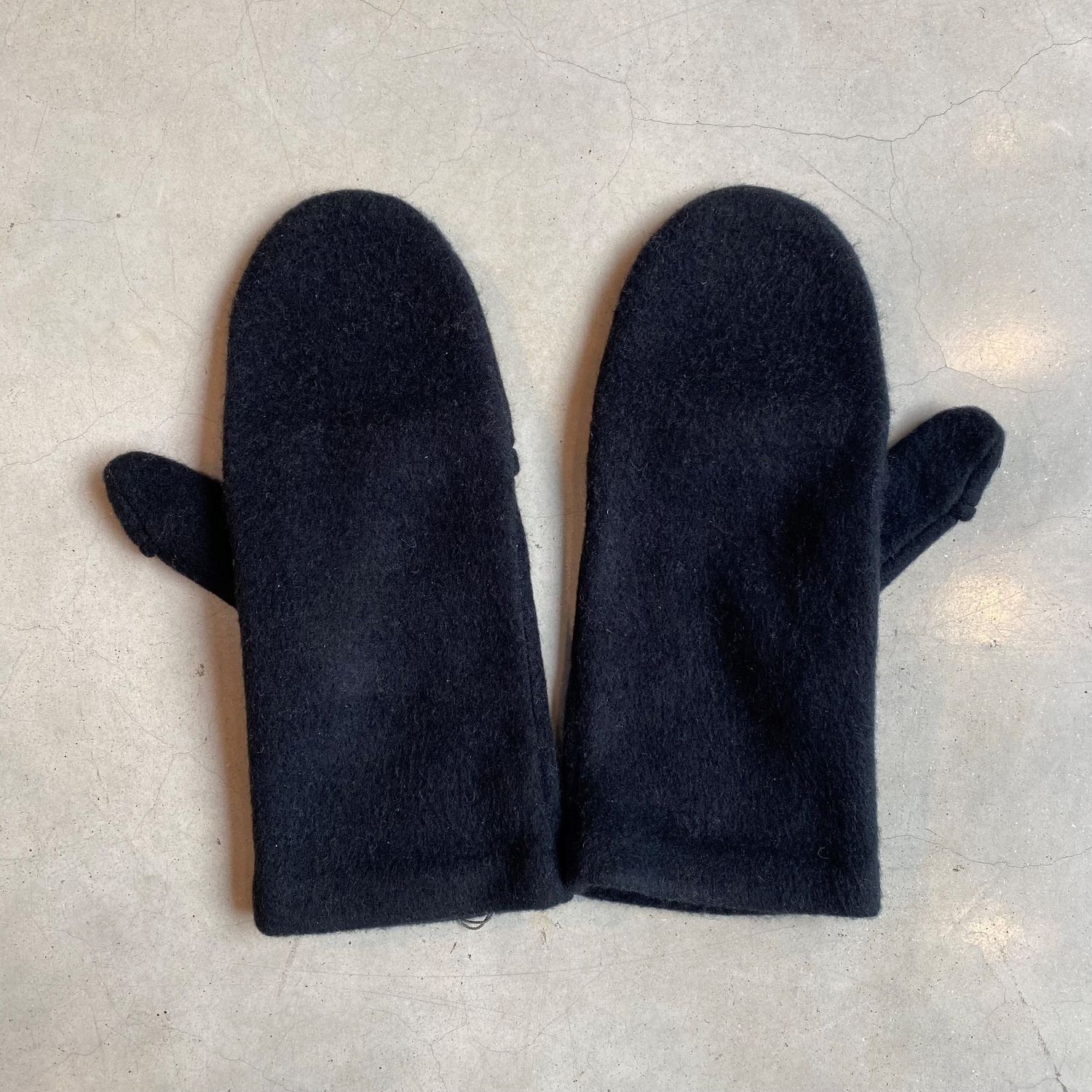 Fäustlinge aus Seide - Schwarz