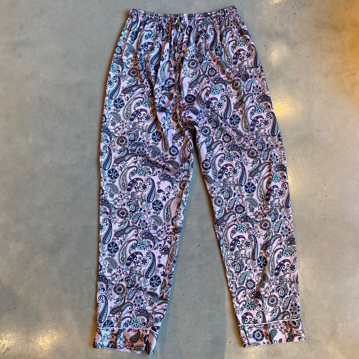 Pyjama aus Seidensatin - Violett
