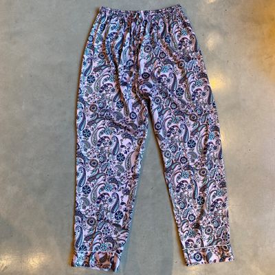 Pyjama aus Seidensatin - Violett