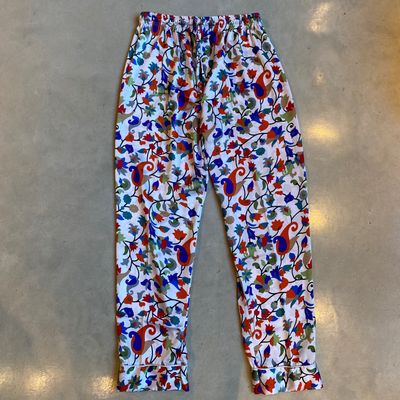 Pyjama aus Seidensatin - Mehrfarben
