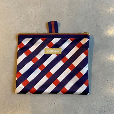 Pochette - blau, rot, weiß