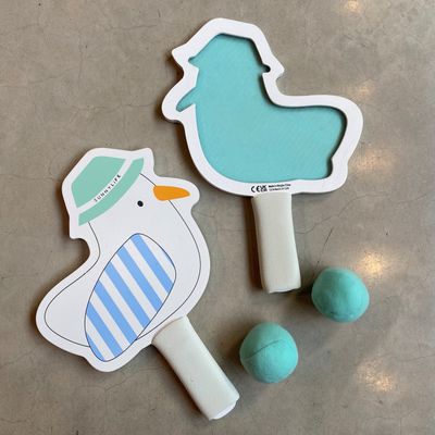 Klettverschluss Strandschläger für Kinder - blau