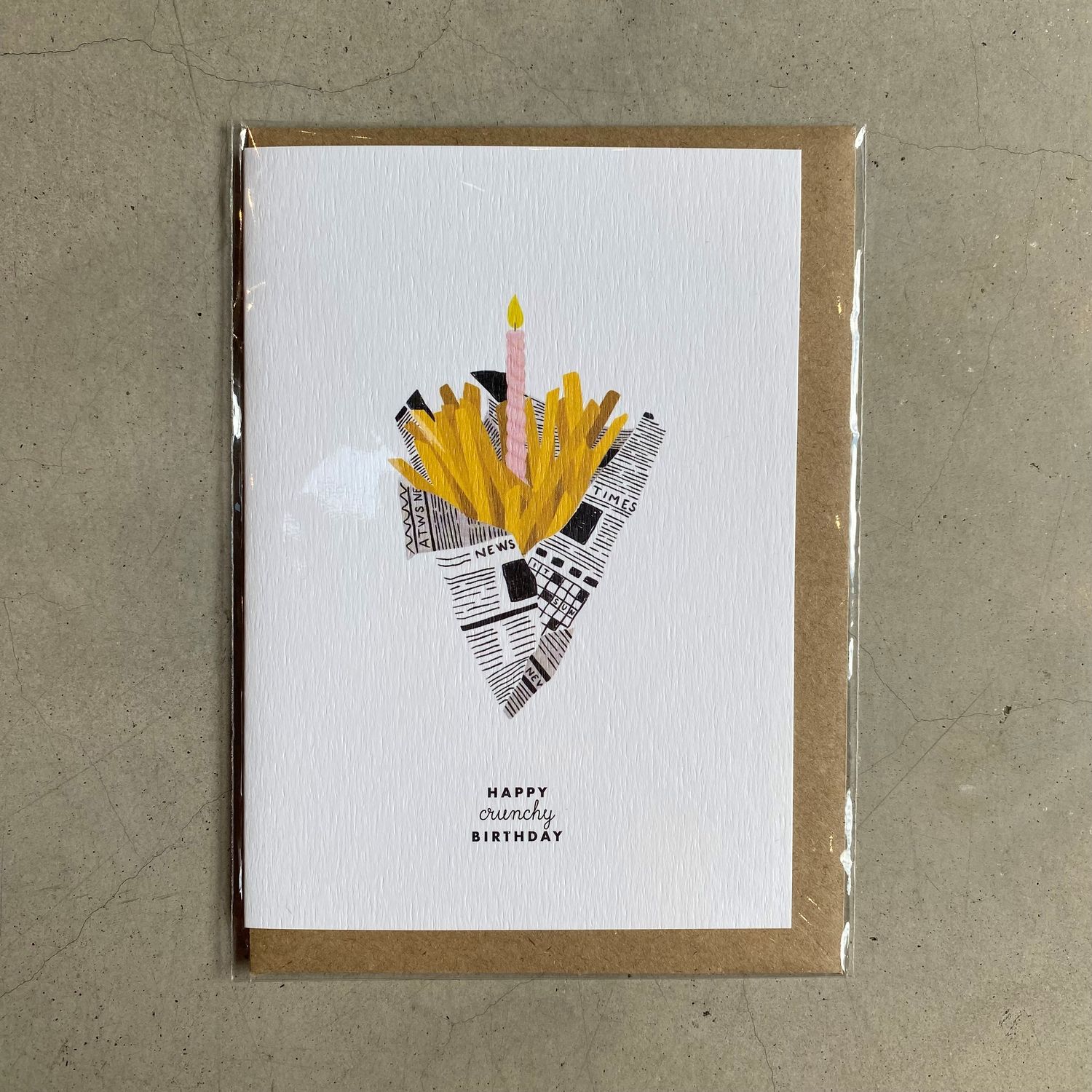 Glückwunschkarte &#39;Happy crunchy Birthday&#39;