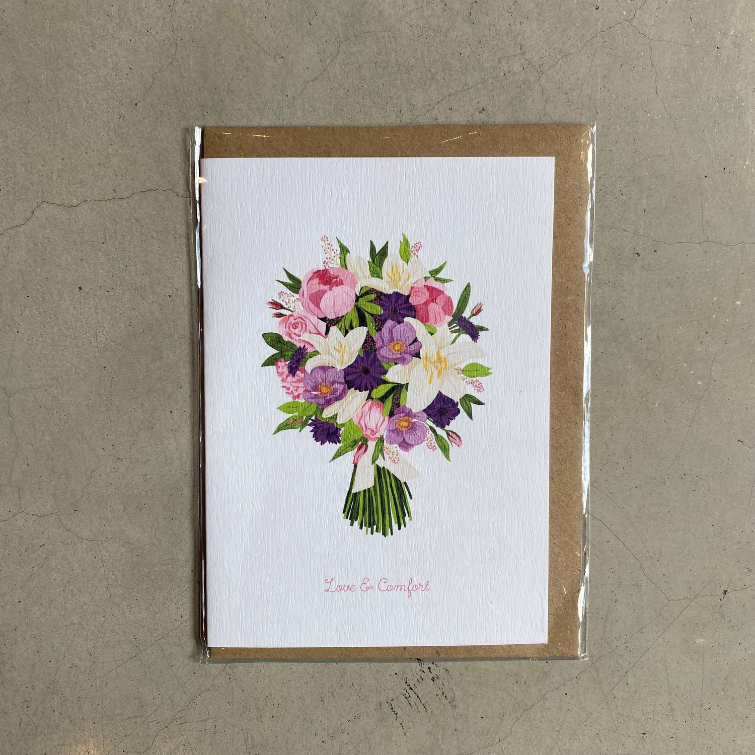 Glückwunschkarte &#39;Love &amp; Comfort&#39;