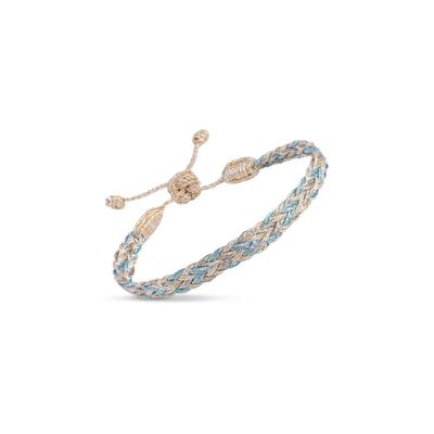 Armband 'ZYN LIGHT GOLD SKY BLUE'