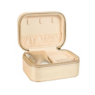 Schmuckschatulle - Kunstleder Gold