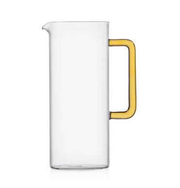 Krug mit gelbem Henkel