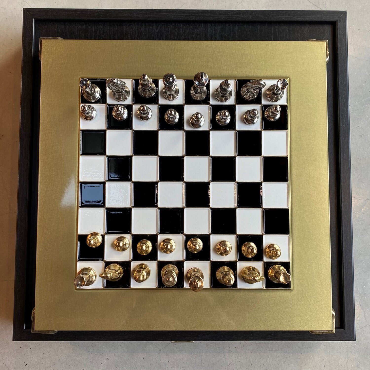 Schachspiel - Gold/Silber