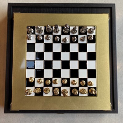 Schachspiel - Gold/Silber
