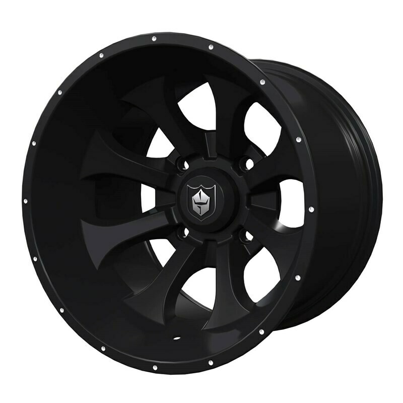 Polaris Pro Armor® Knight Wheel, Matte Black Rear R15/Video