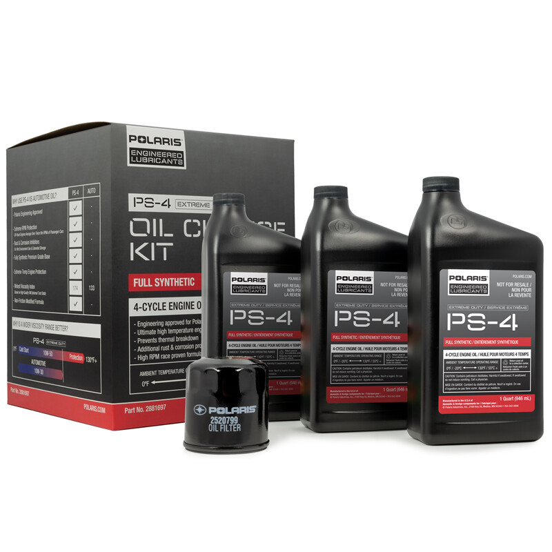Polaris RZR Full Synthetic Oil Change Kit - 2881697