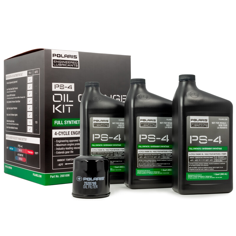 Polaris RZR Full Synthetic Oil Change Kit - 2881696