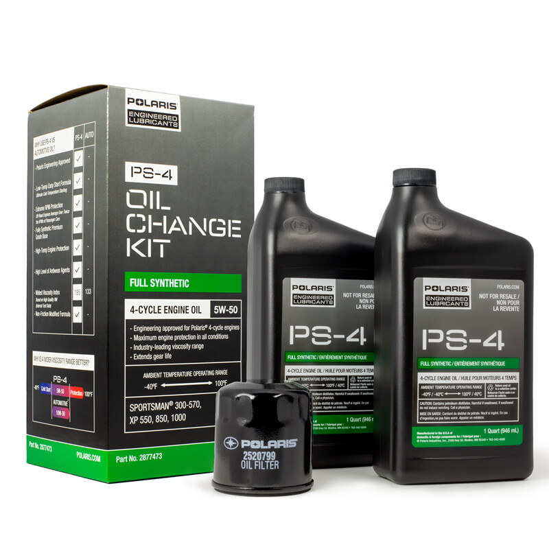 Polaris Sportsman Genuine OEM Full Synthetic Oil Change Kit - 2877473