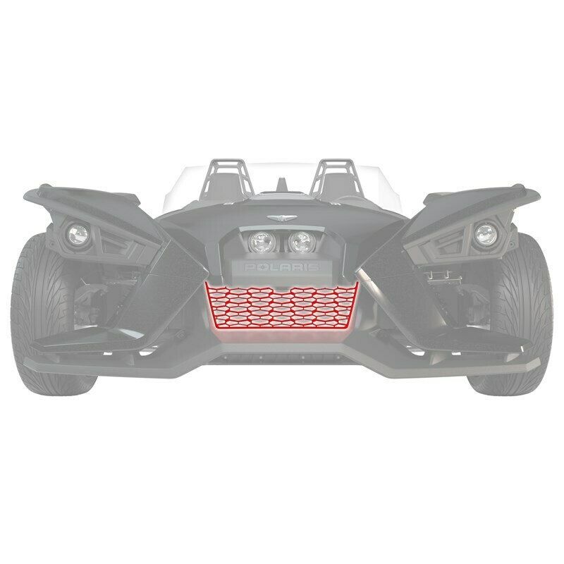 Polaris Painted Front Grille - Rogue Red