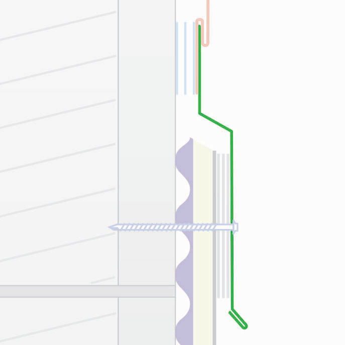 WickRight Flat Roof Vent Off-Set Counter Flashing