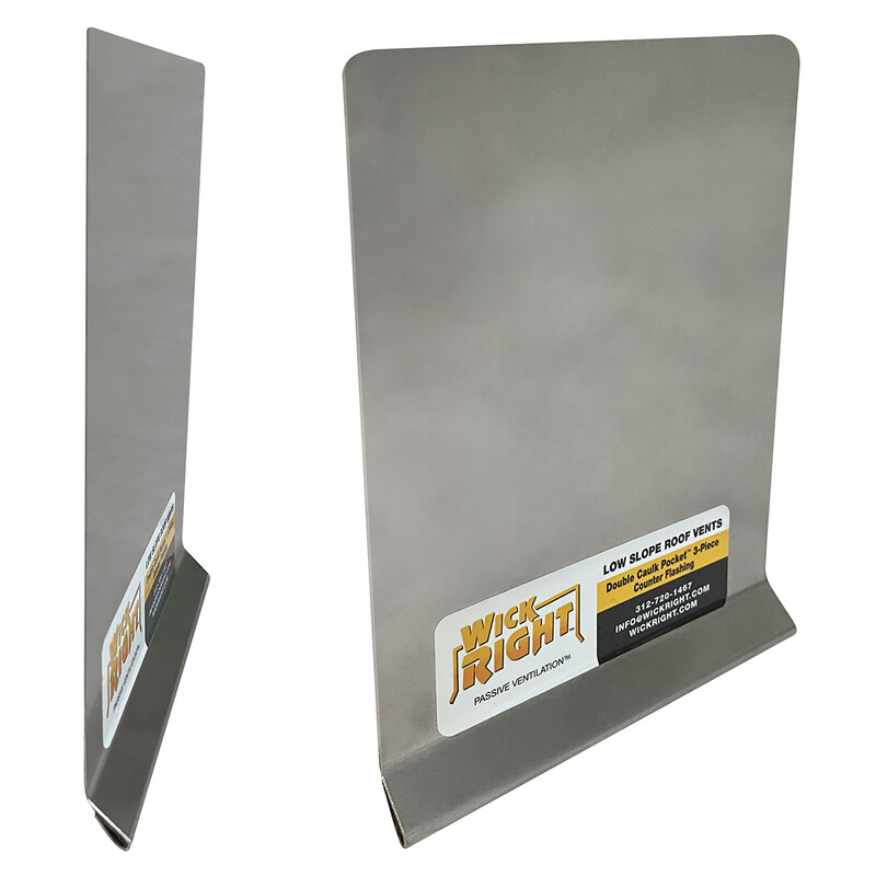 WickRight Standard Flat Metal Counter Flashing