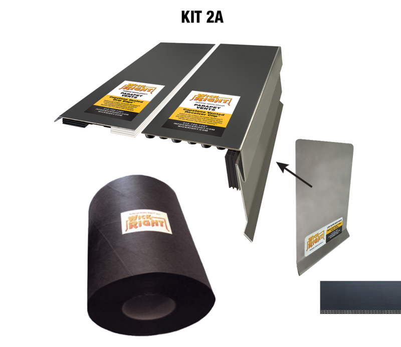 Kit 2A - Passive Ventilation for Block Wall Parapets