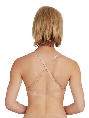 Capezio over &amp; unders clear bra- 3683