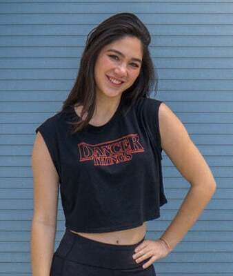 Dancer Things Muscle Crop Tee Adults
