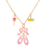 Girl Nation triple charm necklace